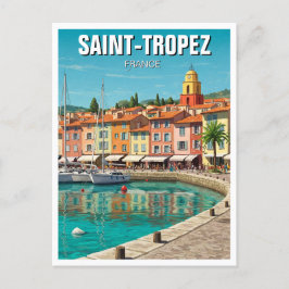 Saint-Tropez Frankrike Travel Vykort