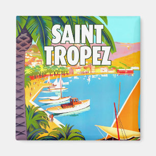 Saint Tropez Frankrike vintage resor magnet