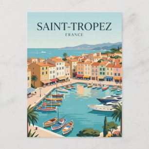 Saint-Tropez Frankrike Vykort
