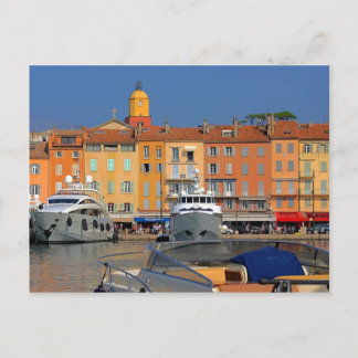 Saint-Tropez hamn i Frankrike Vykort