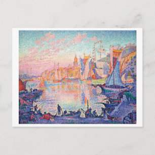 Saint-Tropez hamn, Signac Vykort