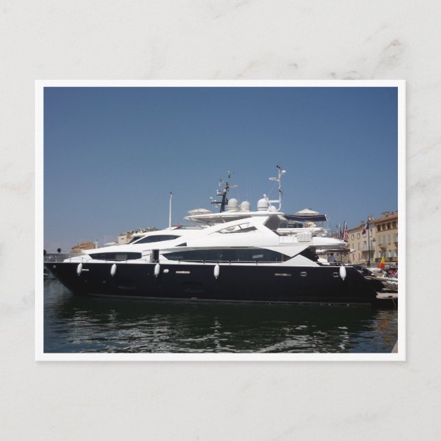 saint tropez maxi-båtar vykort (Framsida)