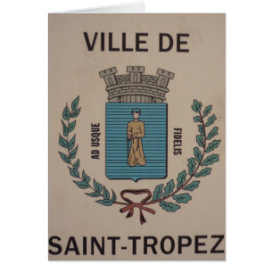 saint tropez ville hälsningskort
