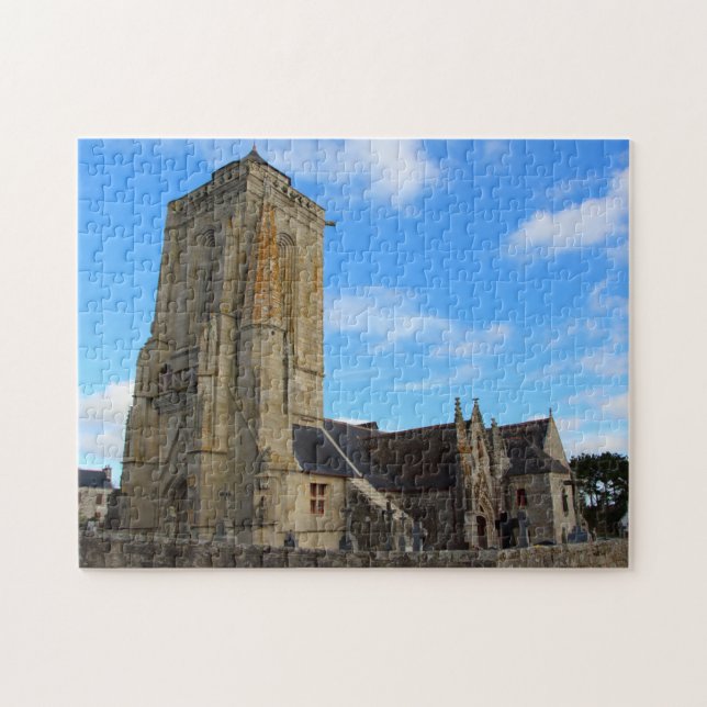 Saint Tugen chapel i Primelin Pussel (Horisontell)