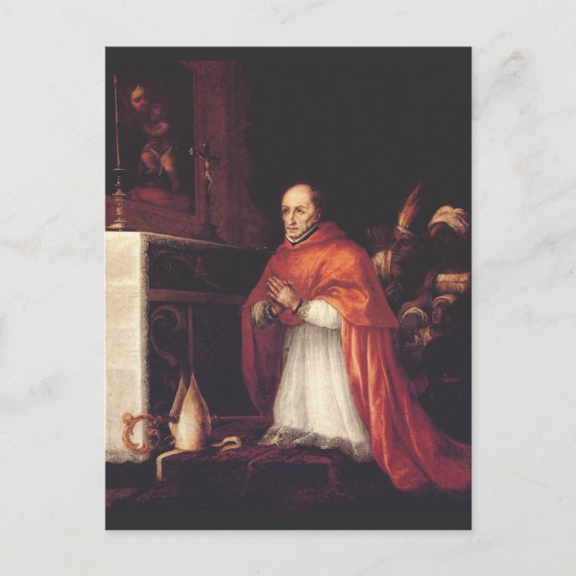 Saint Turibius av Mogrovejo Archbishop of Lima Vykort (Framsida)