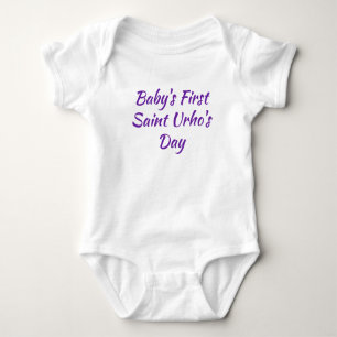 Saint Urhos dag finska Baby One-Biet (vit) T Shirt