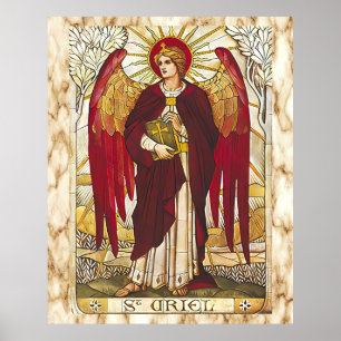 Saint Uriel, Archangel Angel Saint Poster