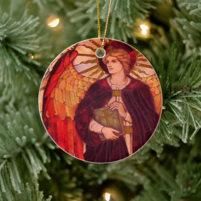 Saint Uriel Julgransprydnad Keramik (Träd)