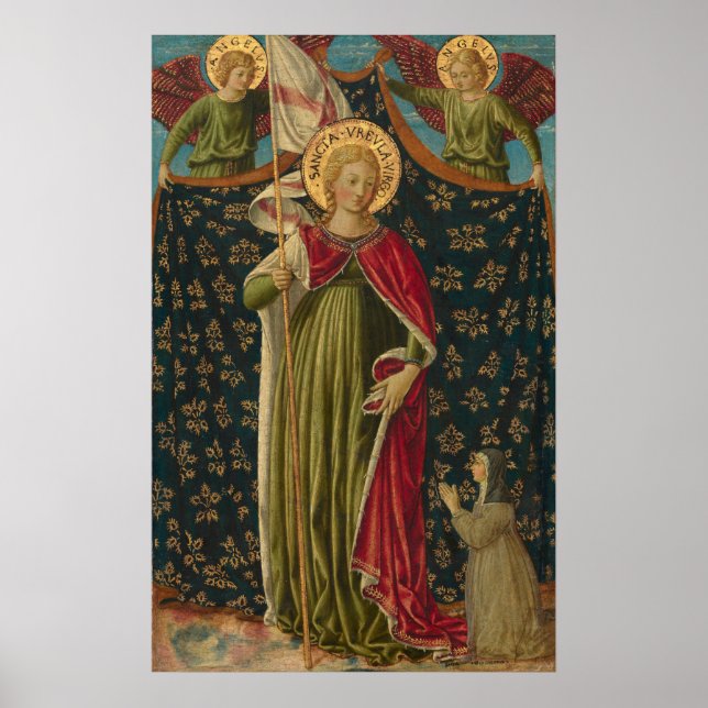 Saint Ursula - Benozzo Gozzoli Fine Art Poster (Framsidan)