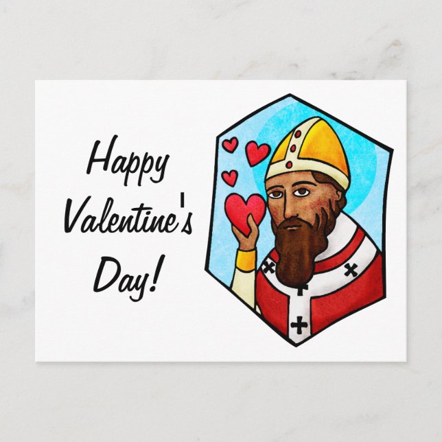 Saint Valentine Helg Vykort (Framsida)