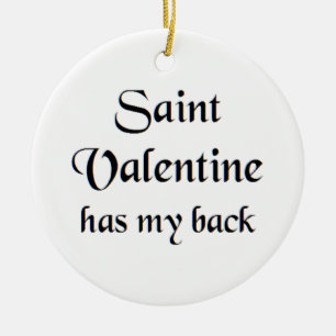 saint valentine kaffemugge julgransprydnad keramik