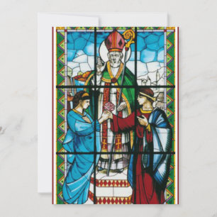 Saint Valentine Patron of Älskare Dikt Religiösa Julkort