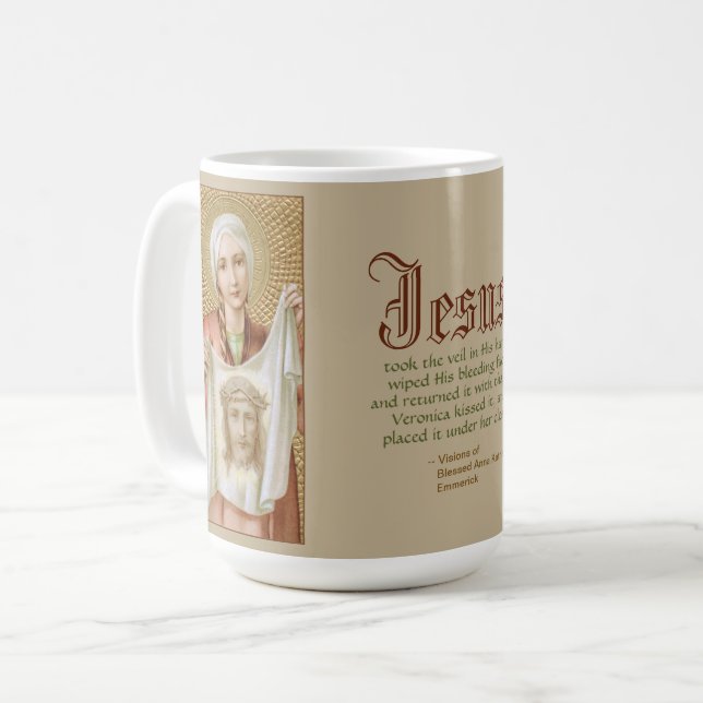 Saint Veronica i Jerusalem (JM 60; Stil 1) Kaffemugg (Framsida vänster)