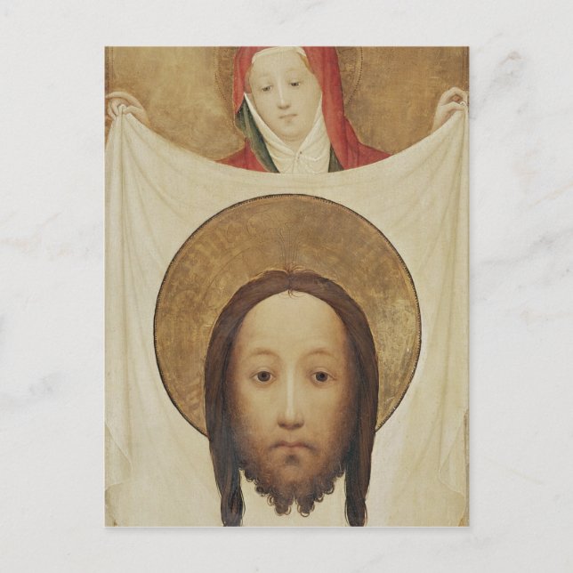Saint Veronica med Sudarium, 1420 Vykort (Framsida)