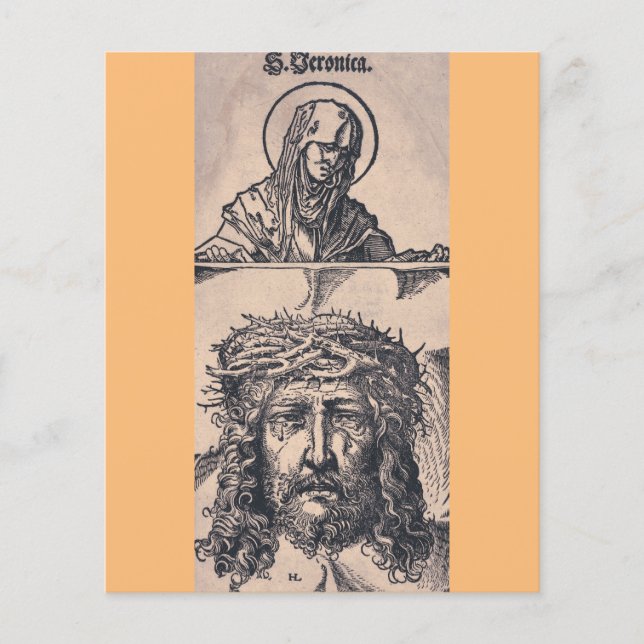 Saint Veronica med Vernicle av Hans Burgkmair (Framsida)