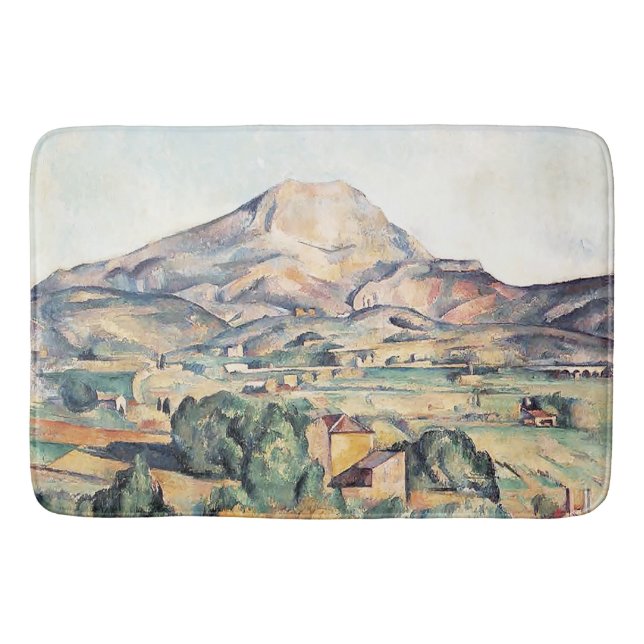Saint-Victoire Barnes Mountain Paul Cezanne      Badrumsmatta (Framsidan)