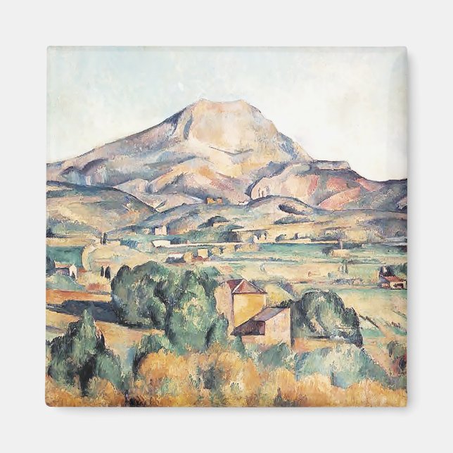 Saint-Victoire Barnes Mountain Paul Cezanne Magnet (Framsidan)