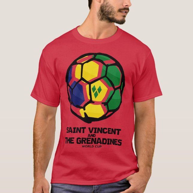 Saint Vincent and the Grenadines Country Flag T Shirt (Framsida)