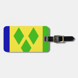 Saint Vincent and The Grenadines flagga Bagagebricka