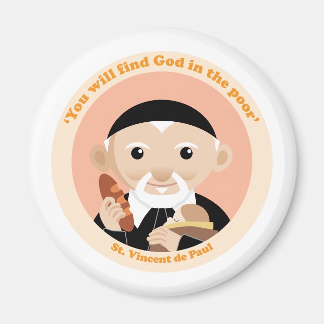 Saint Vincent de Paul Magnet (Framsidan)