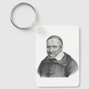 Saint Vincent de Paul Mild Herceghet konst Nyckelring