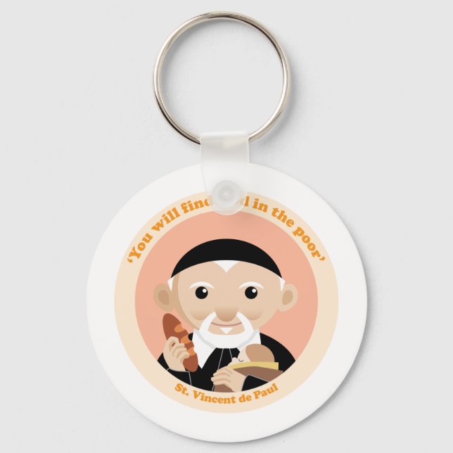 Saint Vincent de Paul Nyckelring (Framsida)
