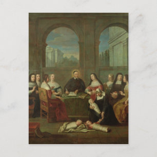 Saint Vincent de Paul och Charity Sisters Vykort