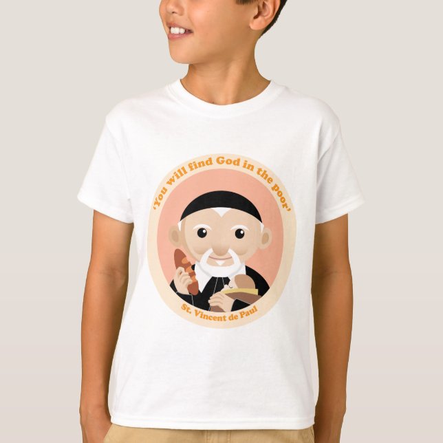 Saint Vincent de Paul Tee Shirt (Framsida)