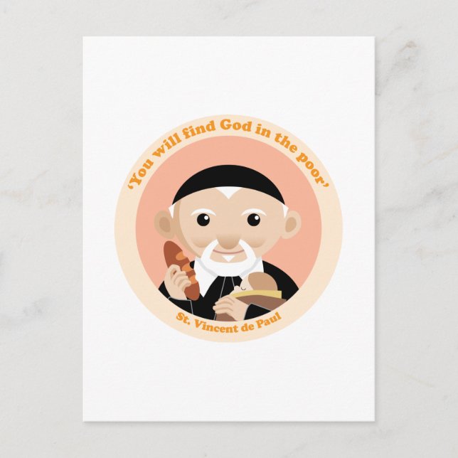Saint Vincent de Paul Vykort (Framsida)