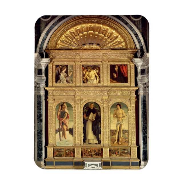 Saint Vincent Ferrer Altarpart, c.1465 (polyptych) Magnet (Vertikal)
