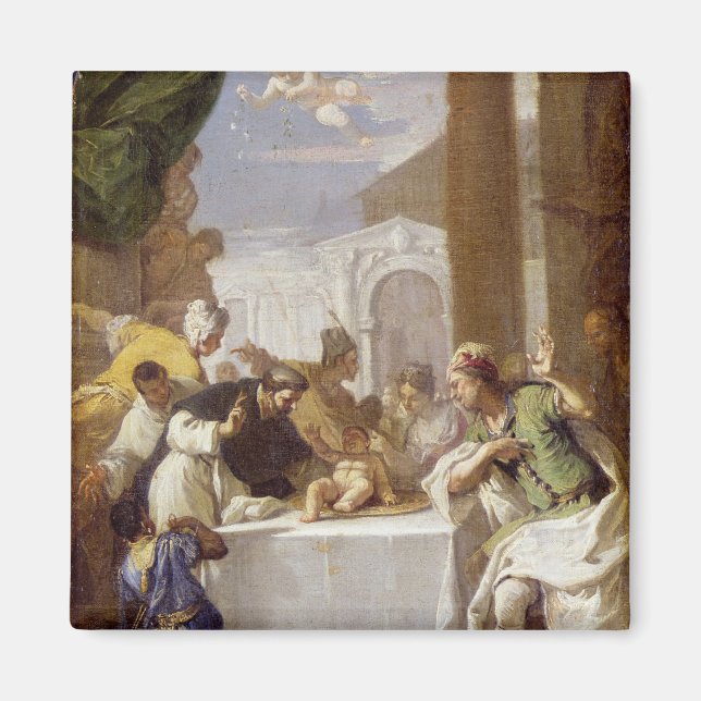 Saint Vincent Ferrer utför ett mirakel Magnet (Framsidan)