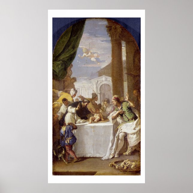 Saint Vincent Ferrer utför ett mirakel Poster (Framsidan)