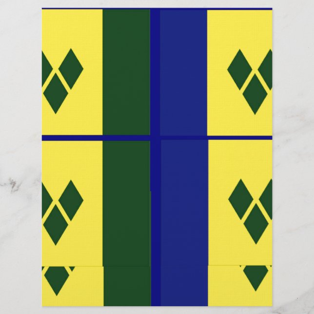 Saint vincent flagga (Framsida)