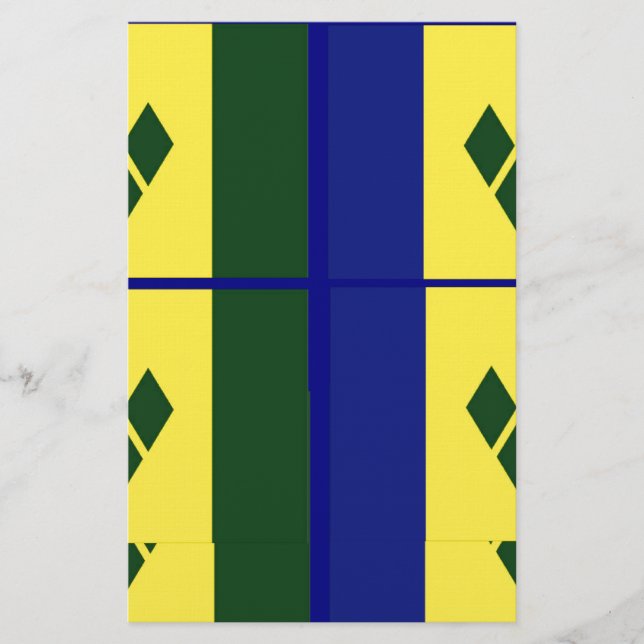 Saint vincent flagga (Framsida)