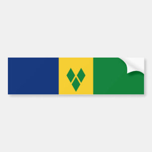 Saint Vincent-flagga Bildekal