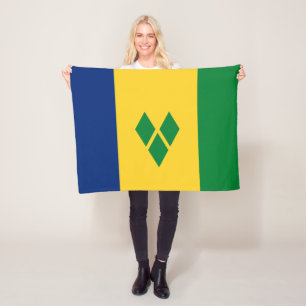 Saint Vincent-flagga Fleecefilt
