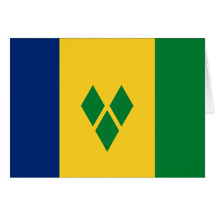 Saint Vincent-flagga Hälsningskort