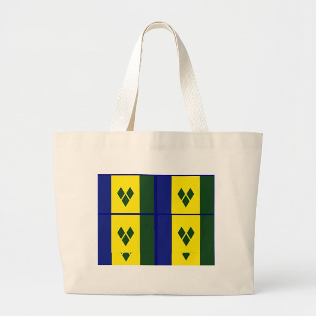 Saint vincent flagga jumbo tygkasse (Framsidan)