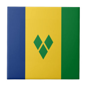 Saint Vincent-flagga Kakelplatta