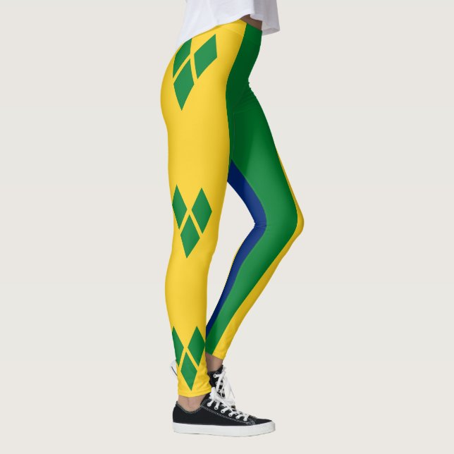 Saint Vincent Flagga Leggings (Höger)