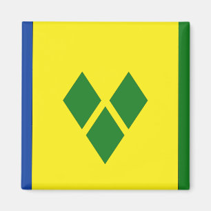 Saint Vincent Flagga Magnet