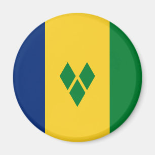 Saint Vincent Flagga Magnet
