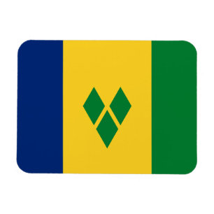 Saint Vincent-flagga Magnet