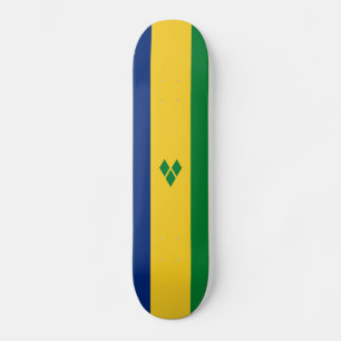 Saint Vincent-flagga Mini Skateboard Bräda 18,5 Cm
