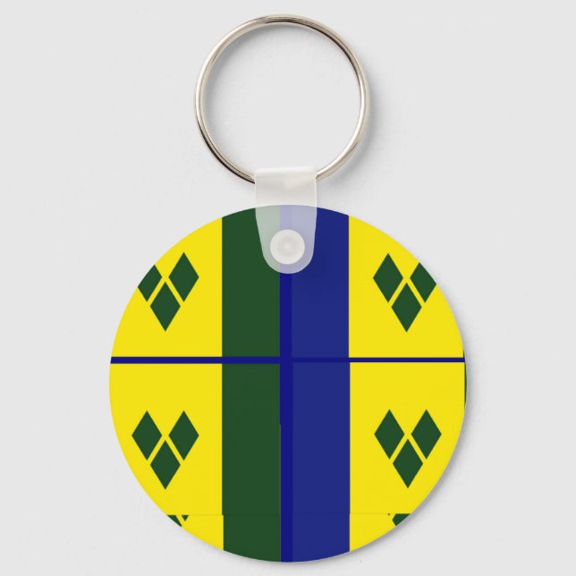 Saint vincent flagga nyckelring (Framsida)