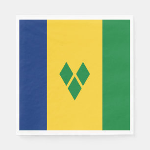 Saint Vincent-flagga Pappersservett