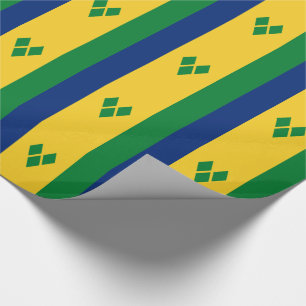 Saint Vincent-flagga Presentpapper