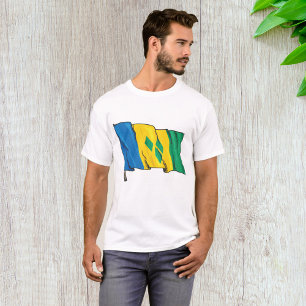 Saint Vincent Flagga T Shirt