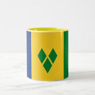 Saint Vincent-flagga Två-Tonad Mugg