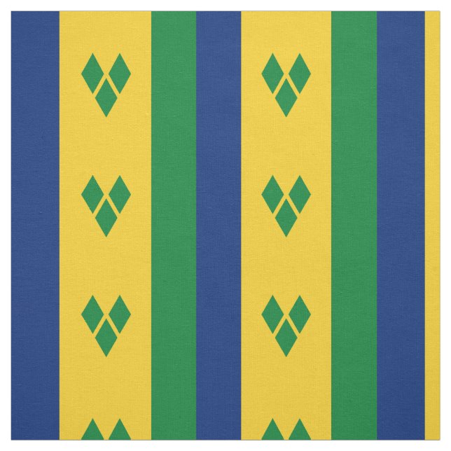 Saint Vincent-flagga Tyg (Provkarta)